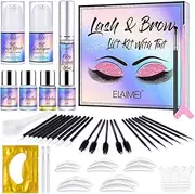[Joyeee] 2 in 1 Lash Lift & Brow Lamination Kit, 3D Eyebrow Eyelash Perming Kit Eyebrow Eyelash Lifting Kit Semi-Permanent Curling Perming Wave for Home DIY Salon Use #8