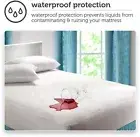 Waterproof Fitted Soft Top Mattress Protector Bedding Accessories White Twin