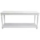 LVD Portia MDF Console Table Home Living Room Furniture Rect 180x81cm White