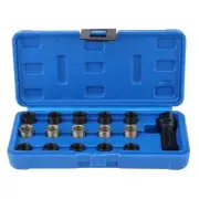 16Pcs 14mm X 1.25 Spark Plug Thread Repair Tool Kit M16x1.25 Tap