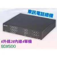 在飛比找蝦皮購物優惠-TECOM東訊電話總機SDX-500可搭配SD-7706E話