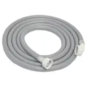 Water Inlet Hose For Washing Machine, Dishwasher, 1.5m Grey Washing Machine Inlet Hose Washing Machine Hose