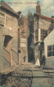 Robin Hoods Bay Yorkshire The Openings England OLD PHOTO
