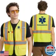 AK A-KSAFETY XS Yellow Security Vest for Paramedic and Safety Guards - High V