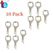 10 Pack W/ Swivel Pad Vise Jaws 11" Adjustable Locking C-Clamp Pliers Grip