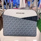 MICHAEL KORS JET SET TRAVEL DOME SHOULDER CROSSBODY BAG Admiral Multi