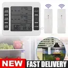 1/2x Sensors Wireless Digital Thermometer Freezer Alarm Fridge In/Outdoor Gauge