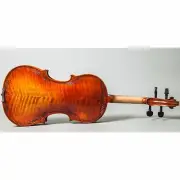 Beautiful Hand Carved Pattern Violin 4/4 Open Clear Tone Two Piece Maple Back