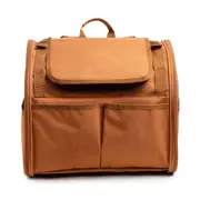 GGP Brown Pet Carrier Backpack Comfortable And Stylish For Cats And Small Dogs