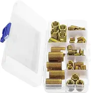 ULTECHNOVO 50pcs Carbon Steel Self Tapping Thread Inserts Thread Repair Tool Kit for Quick and Easy Automotive Repairs Durable and High Strength