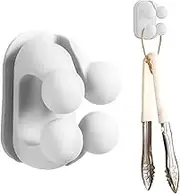 Rice Paddle Holder - Rice Paddle Holder, Rice Cooker Utensil Rack | Space-Saving Kitchen Accessory, Adhesive Spoon Rest for Cooker, Microwave, Fridge Side, Compact Utensil Organizer Tool
