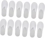 minkissy 20 Pairs Disposable Slippers Bedroom Footwear Men Slippers Winter Slippers Home Guest Slipper Slippers for Men Nap Cloth Slippers Pedicure Slippers Hotel Shoes White Pulled Cloth