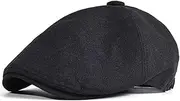[Generic] Men's Berets Outdoor Breathable Newsboy Cap Flat Hats Solid Duckbill Hat Vintage Caps