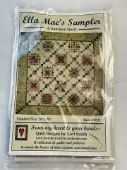 Ella Mae’s Sampler Quilt Pattern Size 78 x 78 Designs by Lori Smith