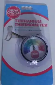 Temperature Thermometer Gauge - Analog Pet Terrarium Gauge