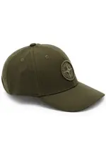 Stone Island Logo-embroidered Twill cap - Olive One Size