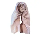 S65 180cm Pink Colorblock Letter Fiber Scarf Thin Air Conditioning Shawl Outer Scarves Outdoor Evening Dresses Women