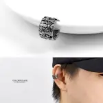 夾式耳環 寬版十字鋼耳骨夾【NDF22】