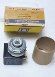 9001 KP-1 Square D 73250 Pilot Light 30MM Push Button, Series F, 110-120V NOS