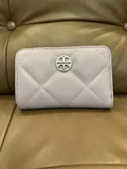 Brand New Tory Burch Purple Quilted Wallet