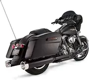 S&S 95-16 Tracer Slip-On Muffler, Black/Chrome