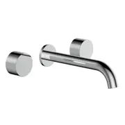 Ikon Tana Chrome/Matt Black/Brushed Nickel/Brushed Gold 3 Piece Wall Top Assembly Basin Set