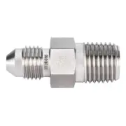FITOK 37° Flared Tube Fitting 1/4 in Male JIC × 1/4 Male NPT 316 SS 5000psi
