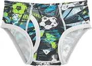 [Joisal] Grunge Football Black Splash Ink Underpants for Boys Tag Free Comfort Toddler Boys Underwear 2t-3t, Abstract Grunge Football Geometric, 3 Years