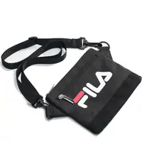 在飛比找PChome24h購物優惠-FILA 側背包 CROSSBODY BAG 黑 白 基本款