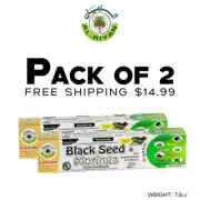 2 Pack ~ Al-Riyan, Black Seed Moringa Flouride-Free Herbal Toothpaste, 7.5 oz