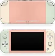 TACKY DESIGN Classic solid color skin for Nintendo switch lite skin, Orange color blocking switch lite stickers Vinyl 3m decal Cute Full wrap cover