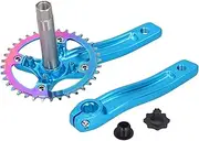 ZK22 Aluminum Alloy Bike Crankset Integral Single Speed Crank Arm Accessory 36T Lightweight Crank | for Various Bike