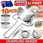 10 Dumpling Maker Stainless Steel Dough Press Pie Ravioli Making Mold Mould Tool