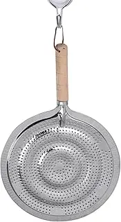Heat Diffuser,Iron Simmer Plate for Stove | Warming Simmer Plate(21cm) with Wood Handle for Burners to Protect Pot from Over Burning and Keep Food