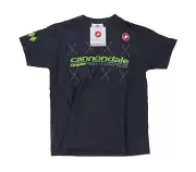 Castelli Cannondale Pro Cycling Team Short Sleeve Cotton T Men XS GREY Argyle
