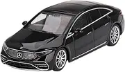 Mini GT 1/64 Mercedes-Benz EQS 580 4MATIC Black (Right Handle) Finished Product
