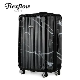 【Flexflow】黑大理石 29吋 可擴充拉鍊 智能測重 防爆拉鍊旅行箱(里爾系列)