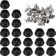 Soft Cutting Board Rubber Feet with Stainless Steel Screws, 0.28 x 0.59 (HD), Soft, Non Slip, Non Marking, Anti-Skid, Fine Grips for Furniture, Electronics and Appliances (20 Pieces)