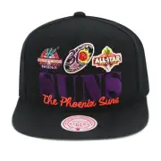 Mitchell & Ness Phoenix Suns NBA Reframe Retro Snapback Cap Hat - Black