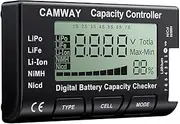CAMWAY Digital Battery Capacity Tester RC Cellmeter Lipo Battery Tester LCD Battery Checker Controller for LiPo Life Li-ion NiMH Nicd LiFePO4