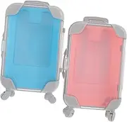 BESPORTBLE 2pcs Box Mini Trolley Candy Boxes Trolley Style Lash Containers False Eyelashes Travel Boxes Empty Lash Containers False Eyelashes Boxes Travel Eyelash Case Plastic