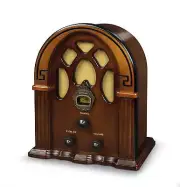 NEW Crosley CR31D-WA Portable AM/FM Radio Walnut Vintage Style Retro Design