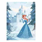 Princess In Blue Canvas Print
