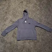 NWT Men's Large Charcoal Gridliner QuickSilver Pullover Hoodie Sweatshirt