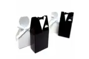 My Decorations 100 Pack Of 50 Bride Gown And Groom Tux Wedding Bridal Bomboniere Favor Candy Choc Almond Box Nw Favours & Party Bag Fillers