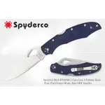 【ANGEL 精品館 】SPYDERCO CARA CARA 2深藍FRN柄平刃折刀BY03PBL2