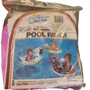 Intex Vintage Sealed 1990 Inflatable Pool Rider - Intex The Wet Set #59570 Pink