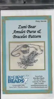 Bluebear Beads-Zuni Bear Amulet Purse & Bracelet Pattern OOP
