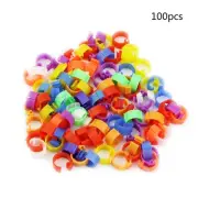 for Pigeon Leg Rings 100Pcs Recognize Anti-lost Parrot Chicks for Dove Foot Clam