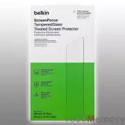 Belkin Screen Force Tempered Glass Treated Protector f iPhone 15 Plus 14 Pro Max